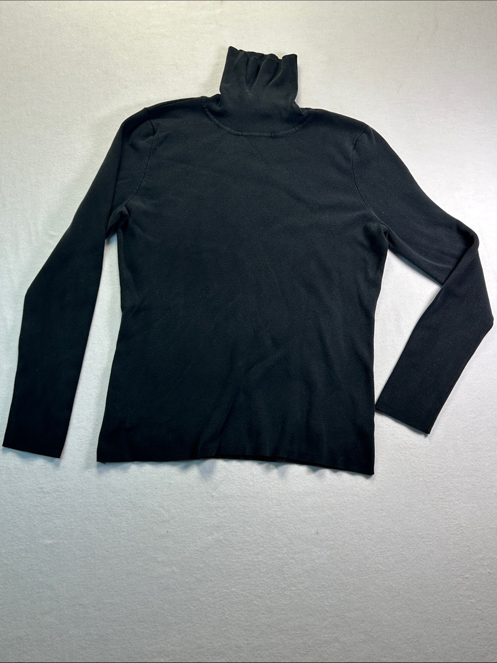 White House Black Market Black Crewneck Long Sleeve Top